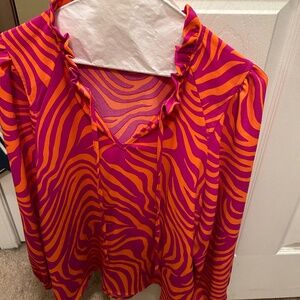 Orange and purple top